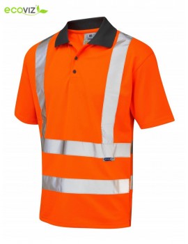 Leo ROCKHAM P02-O Coolviz Polo Shirt Orange    Clothing